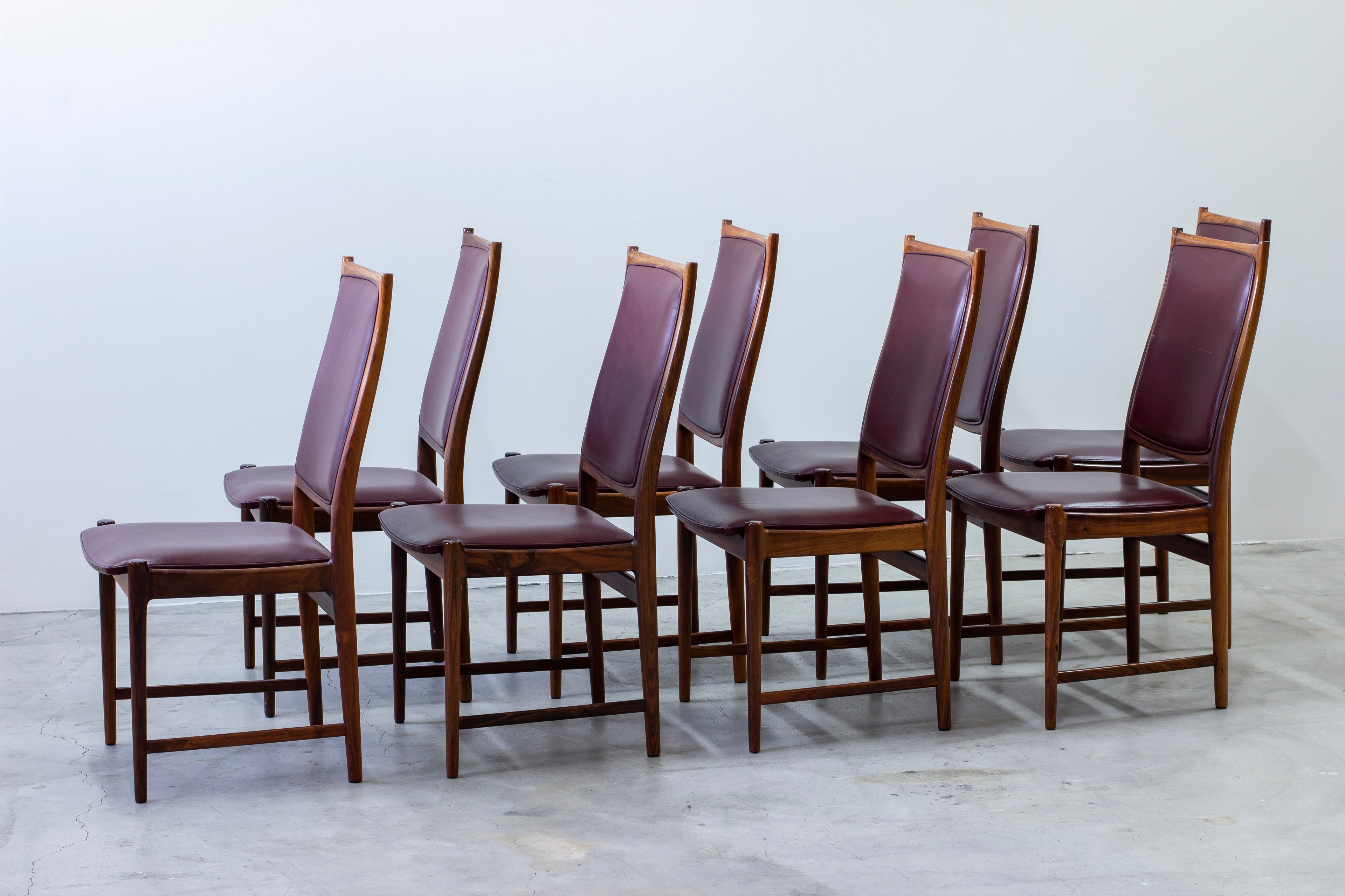 "Darby" palisander chairs by Afdal