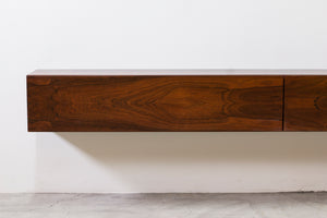 SOLD - Danish 1960s Wall mounted sideboard in rosewood no.2