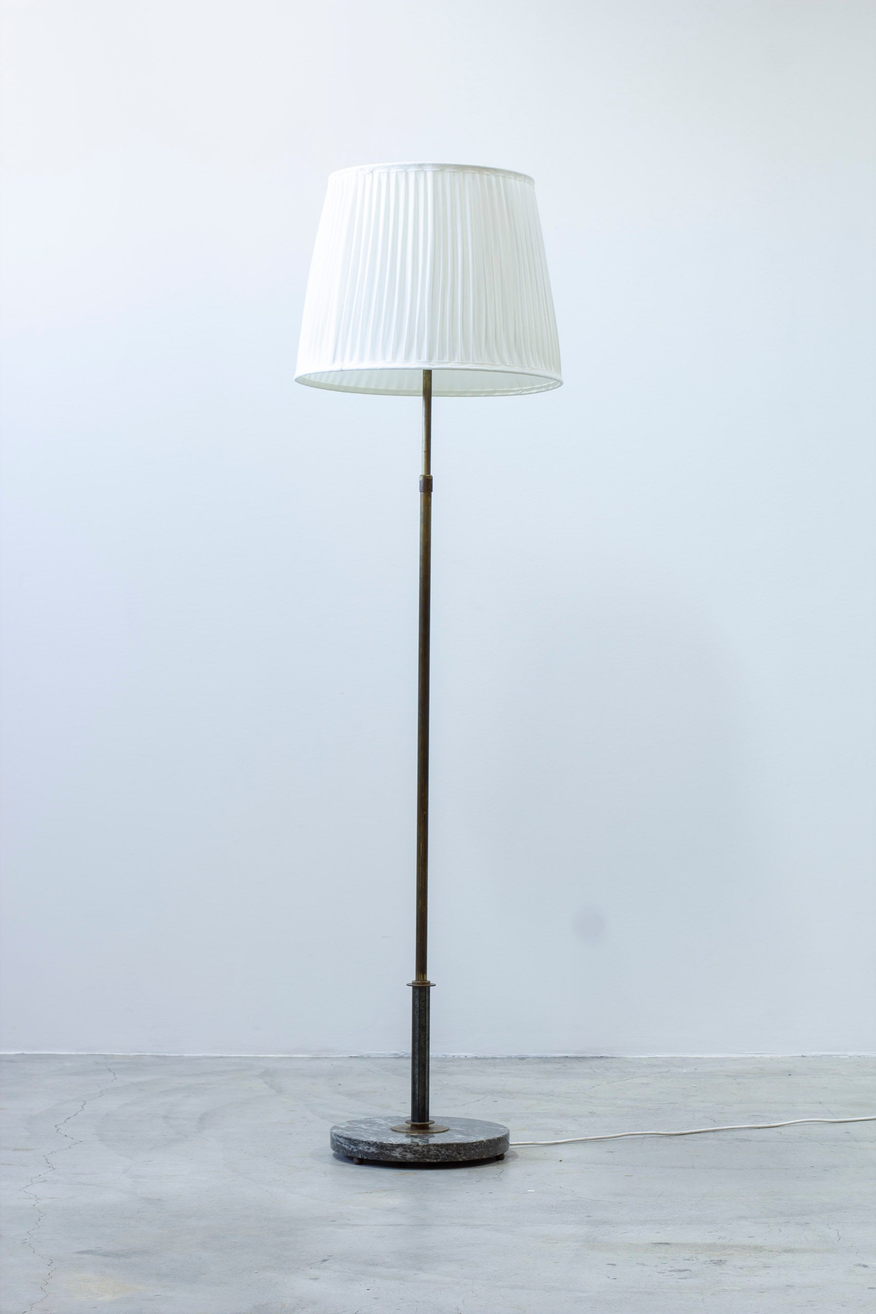 Swedish modern marble floor lamp