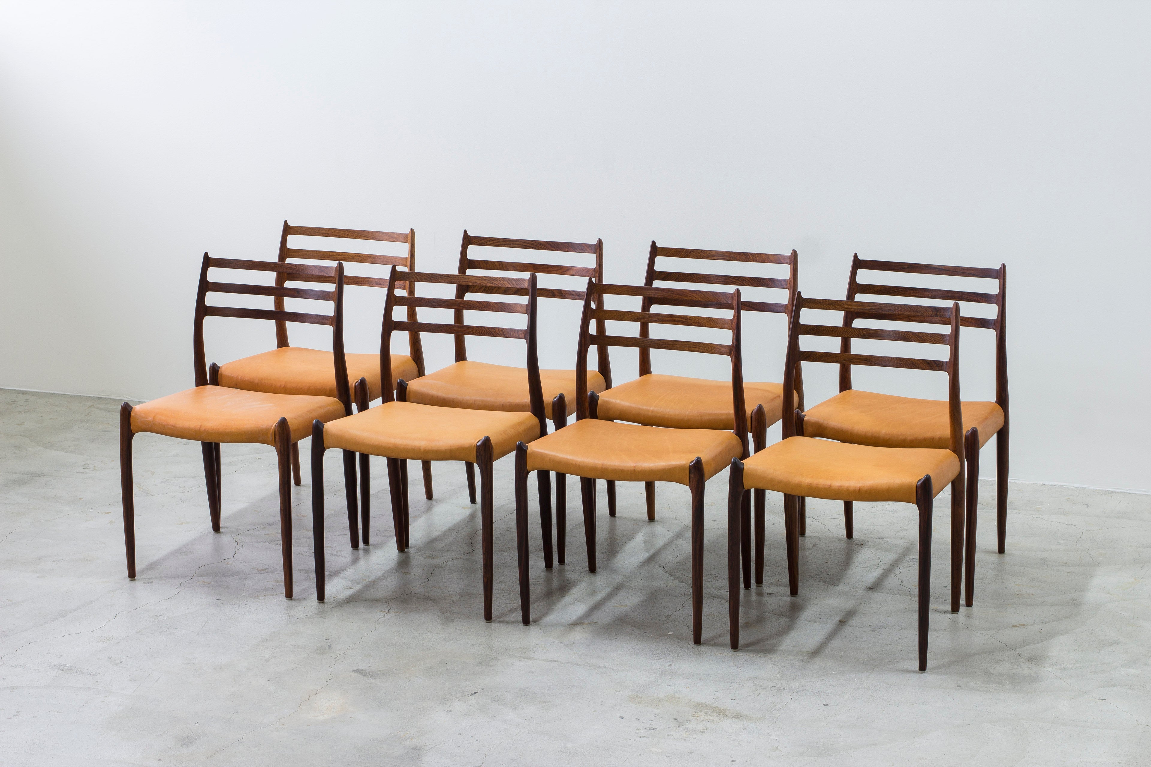 Model 78 dining chairs by Niels O. Møller