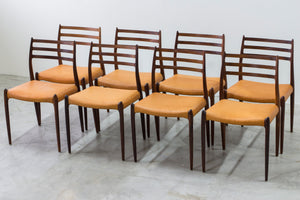 Model 78 dining chairs by Niels O. Møller