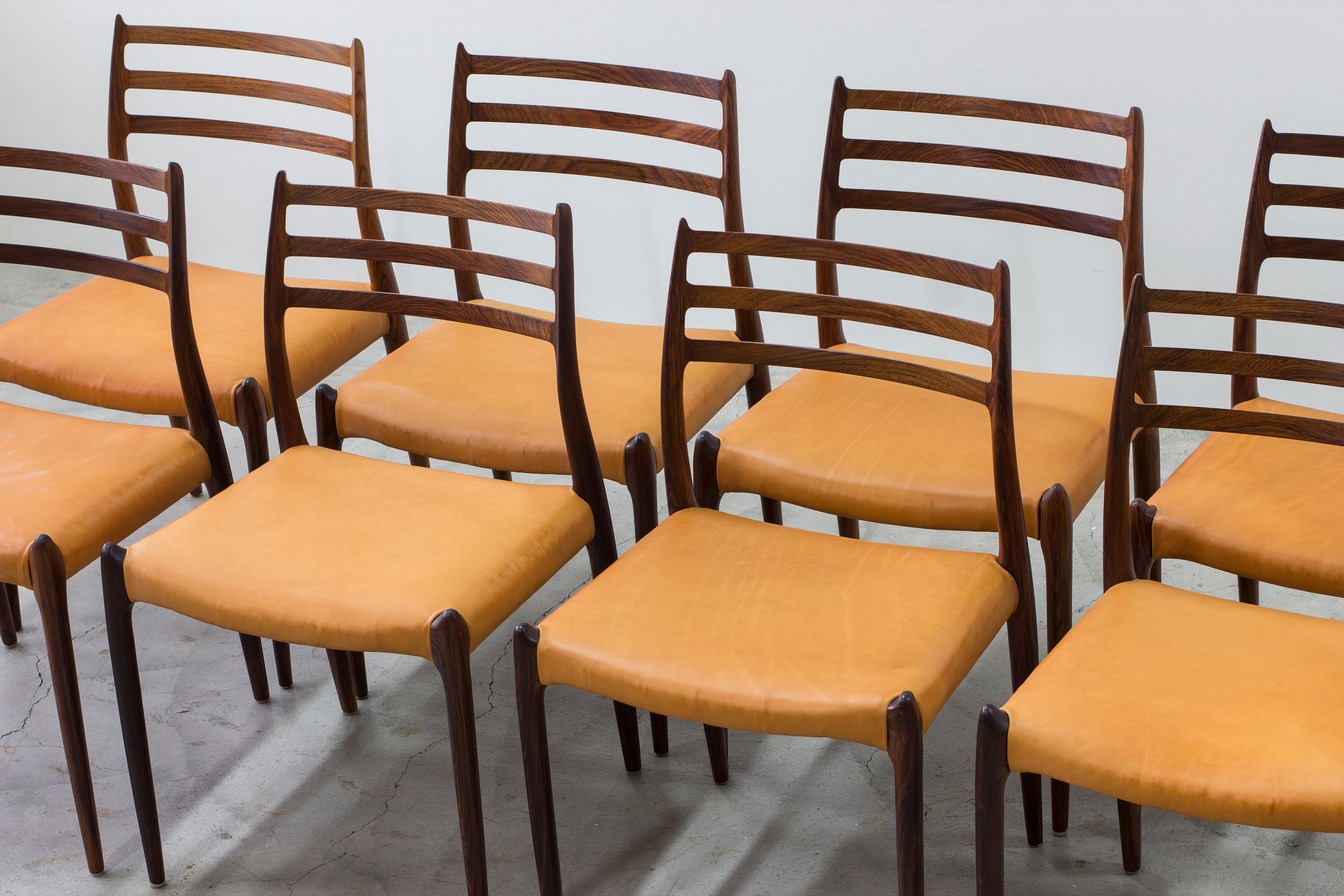 Model 78 dining chairs by Niels O. Møller