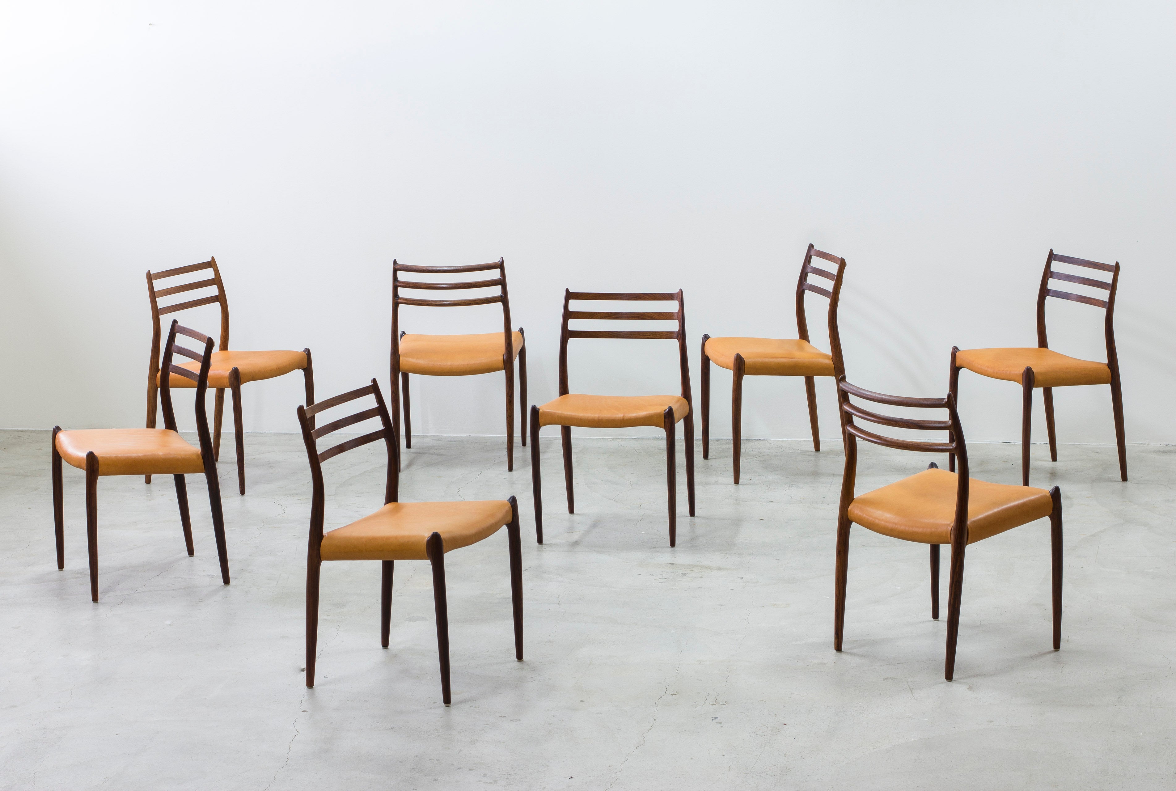 Model 78 dining chairs by Niels O. Møller