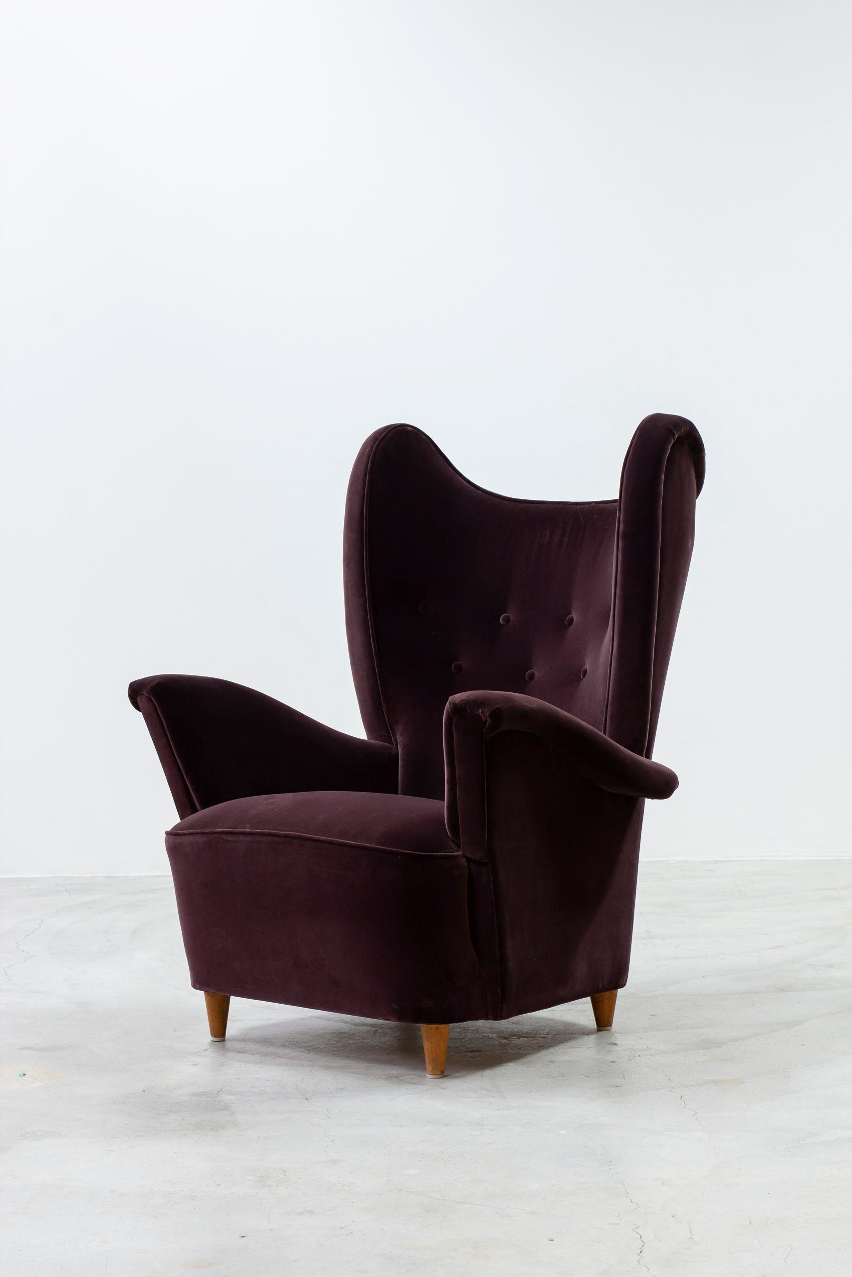 ON HOLD - Swedish modern wing back chair