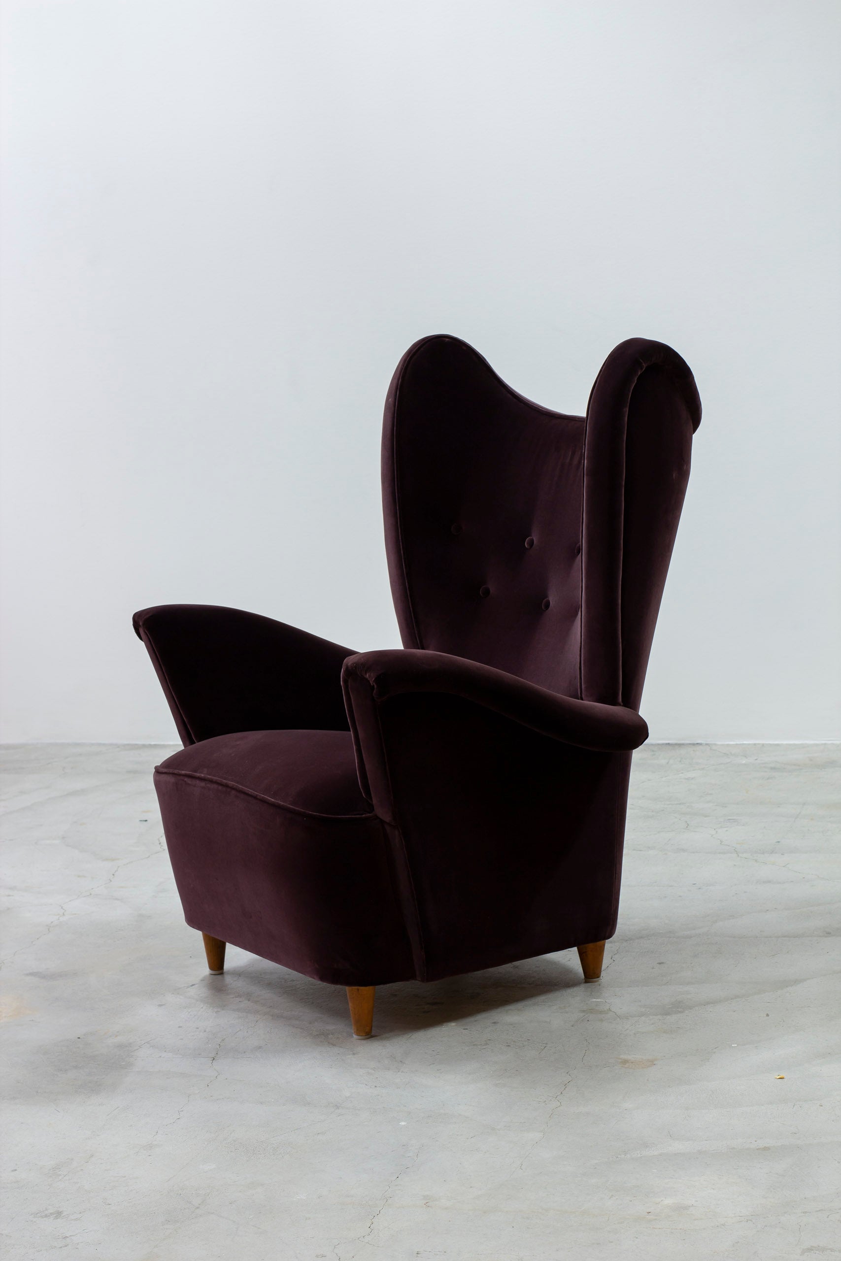 ON HOLD - Swedish modern wing back chair