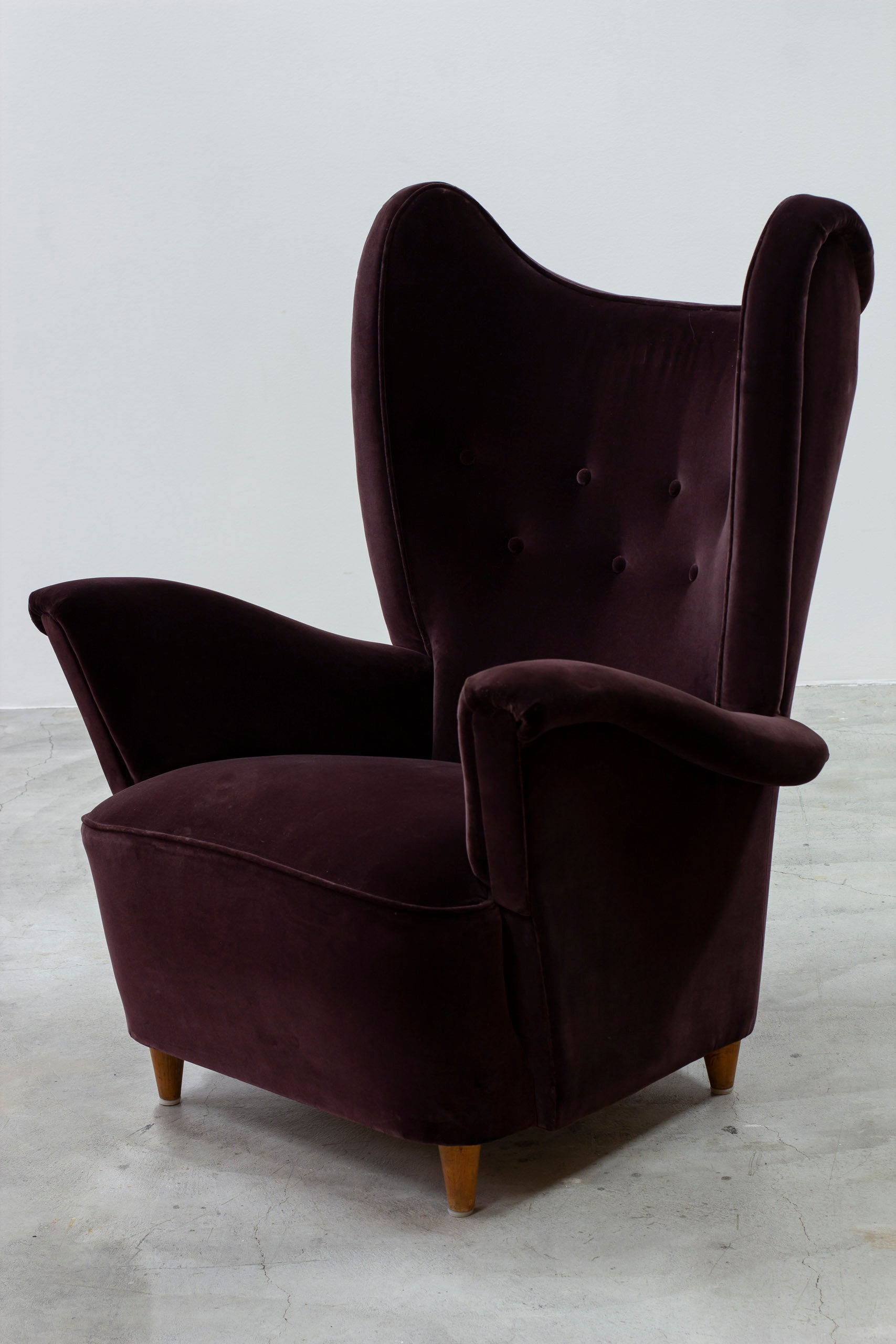 ON HOLD - Swedish modern wing back chair