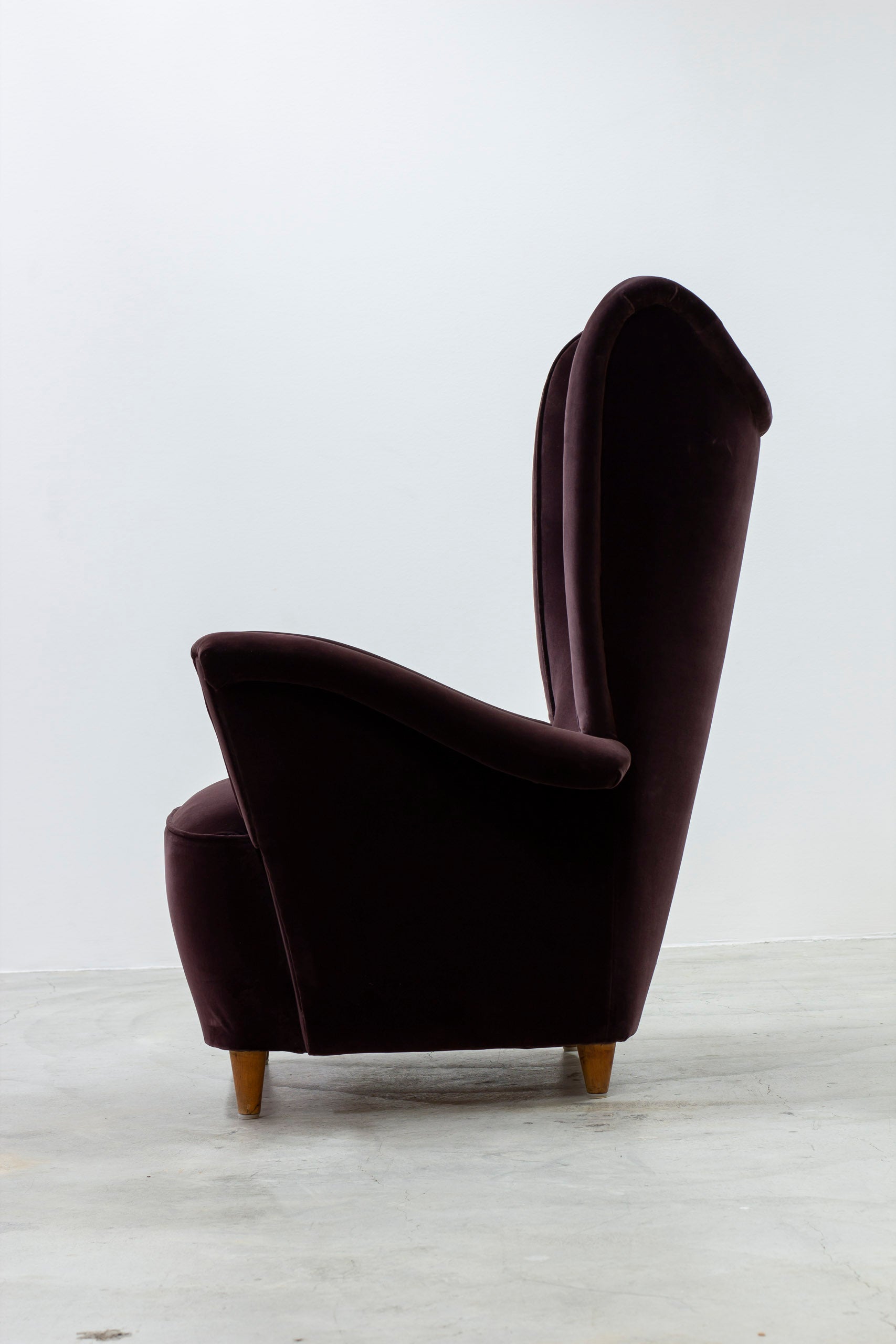 ON HOLD - Swedish modern wing back chair