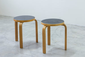 Pair of model 60 stools by Alvar Aalto