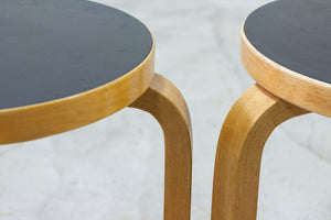 Pair of model 60 stools by Alvar Aalto