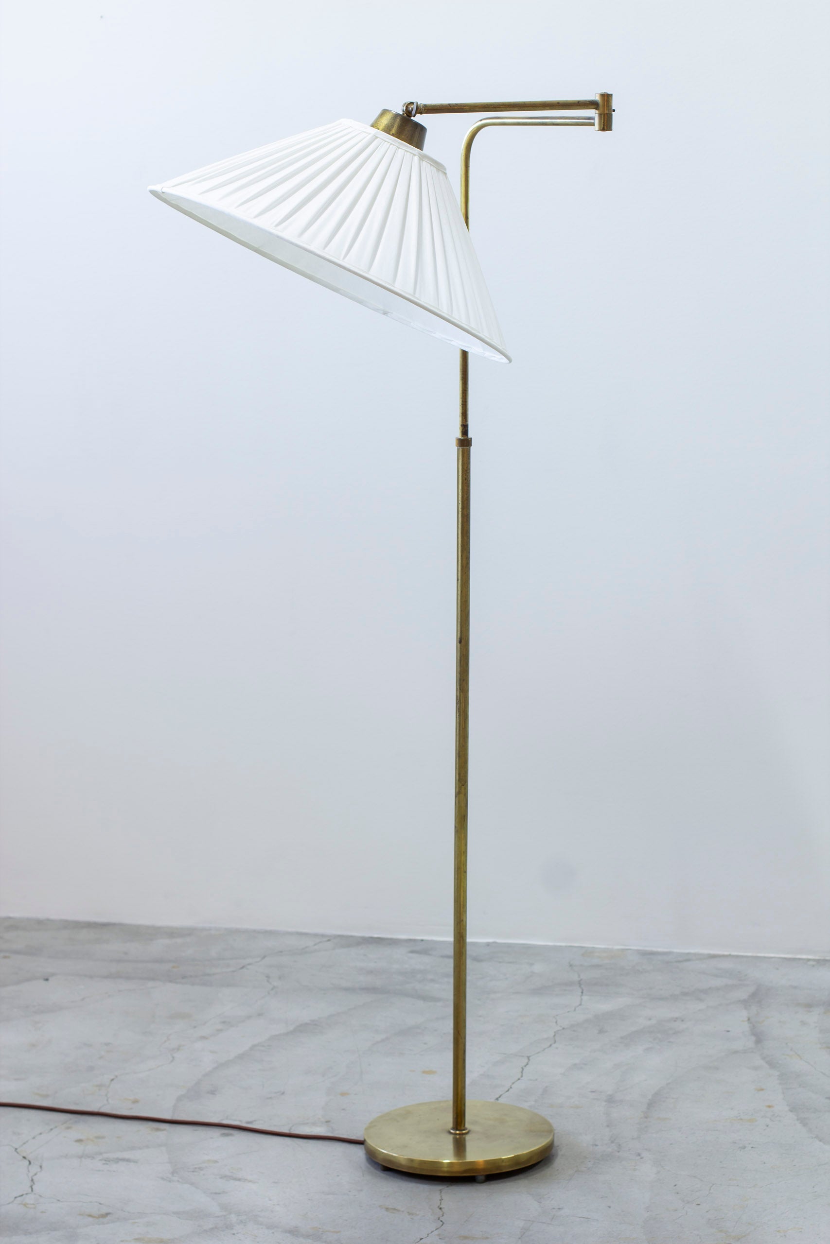 Swedish modern floor lamp in the manner of Notini