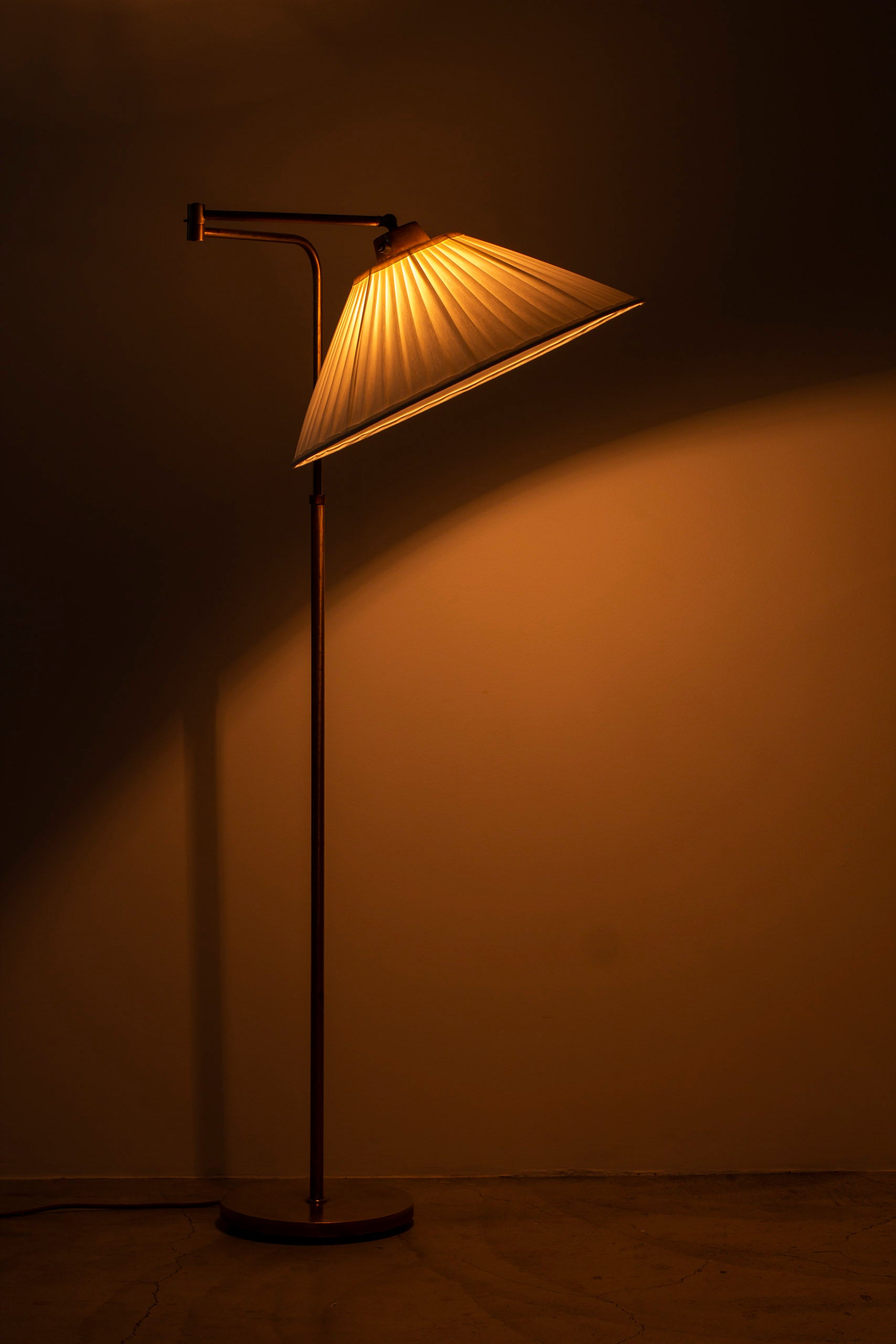 Swedish modern floor lamp in the manner of Notini