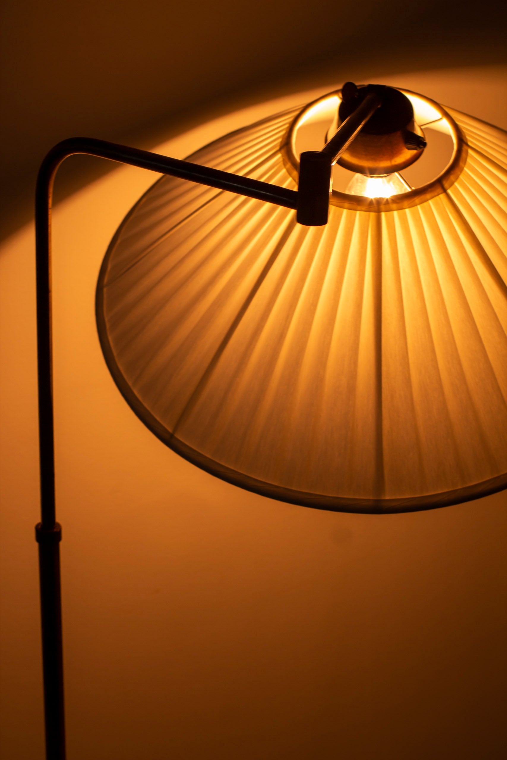 Swedish modern floor lamp in the manner of Notini