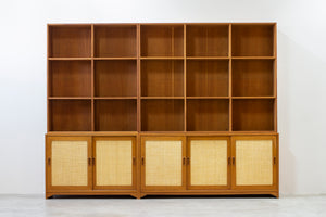 Bookshelf with rattan by Alf Svensson