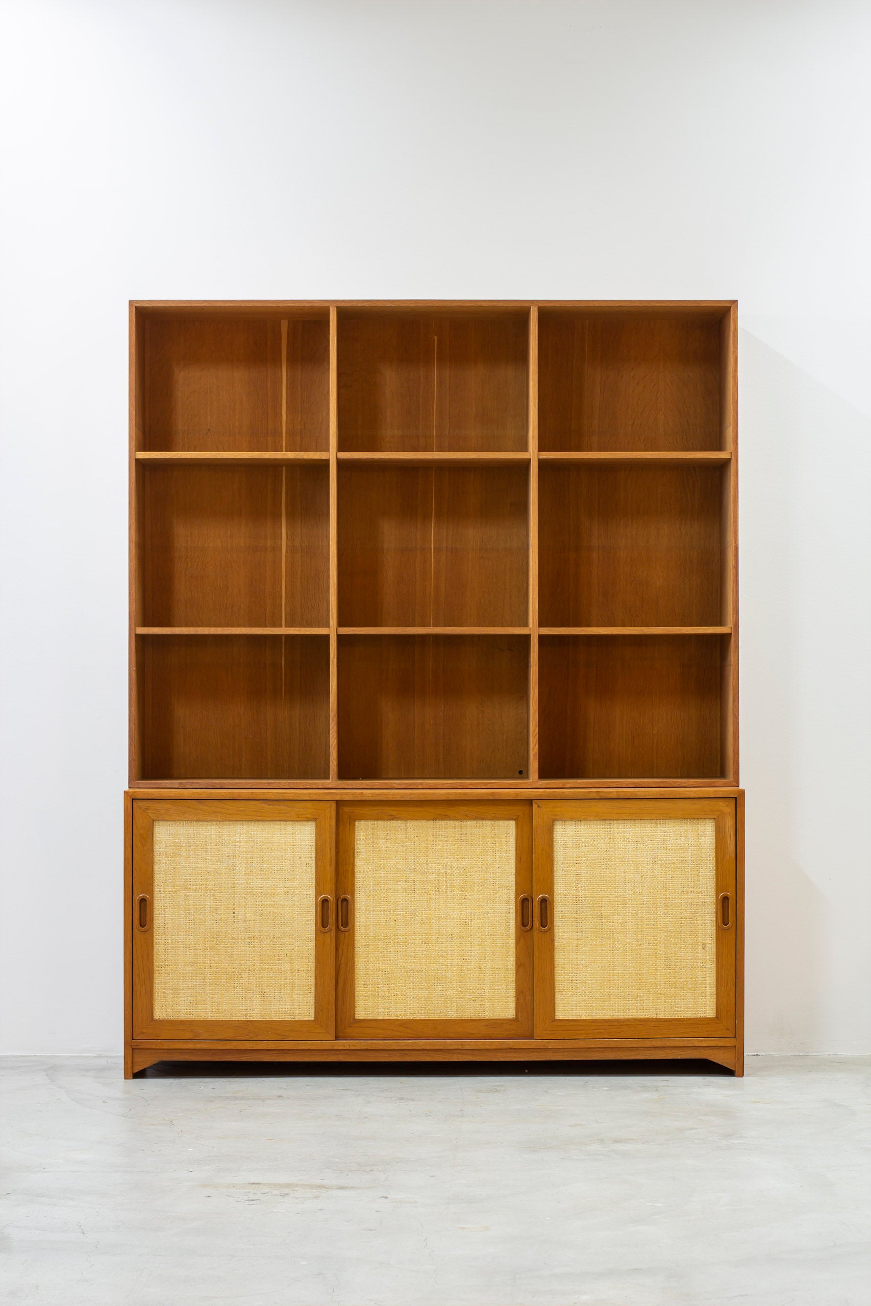 Book shelf with rattan by Alf Svensson