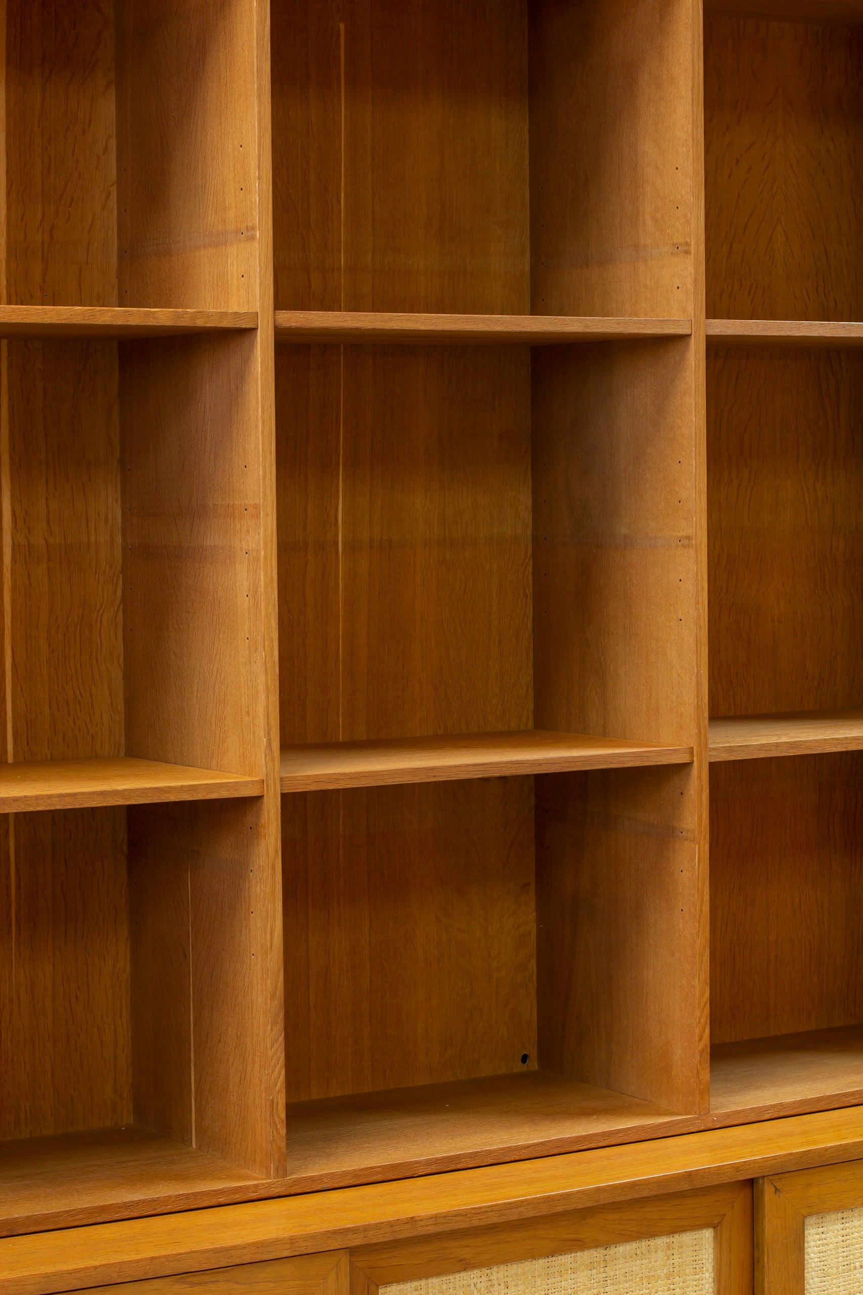 Book shelf with rattan by Alf Svensson