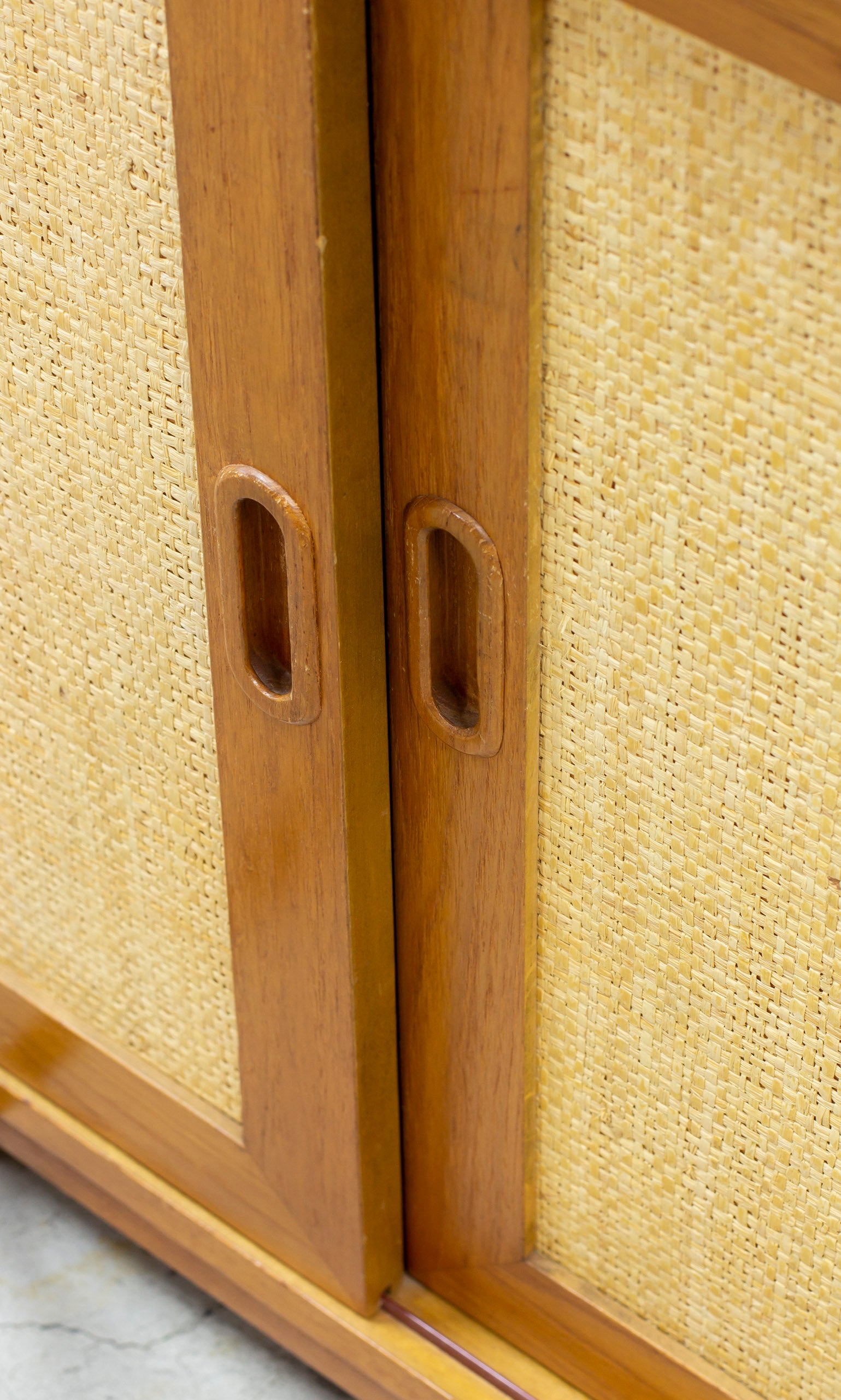 Book shelf with rattan by Alf Svensson