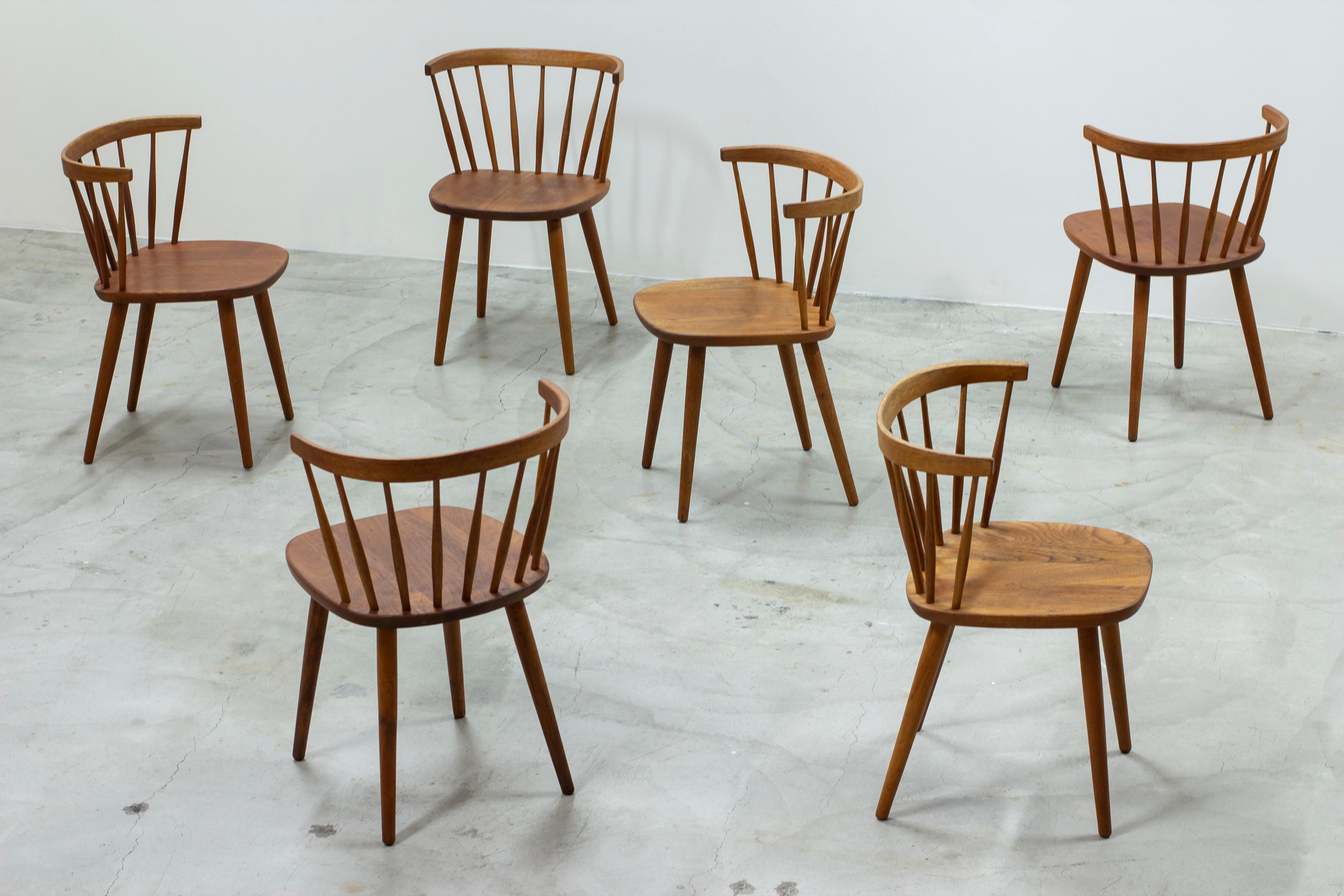 "Bobino" Dining chairs by Yngve Ekström