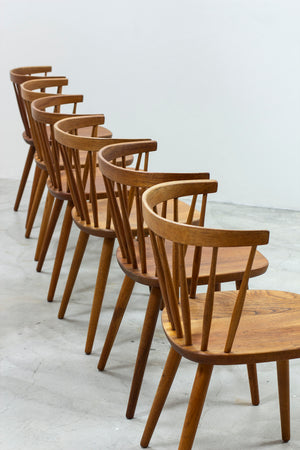 "Bobino" Dining chairs by Yngve Ekström