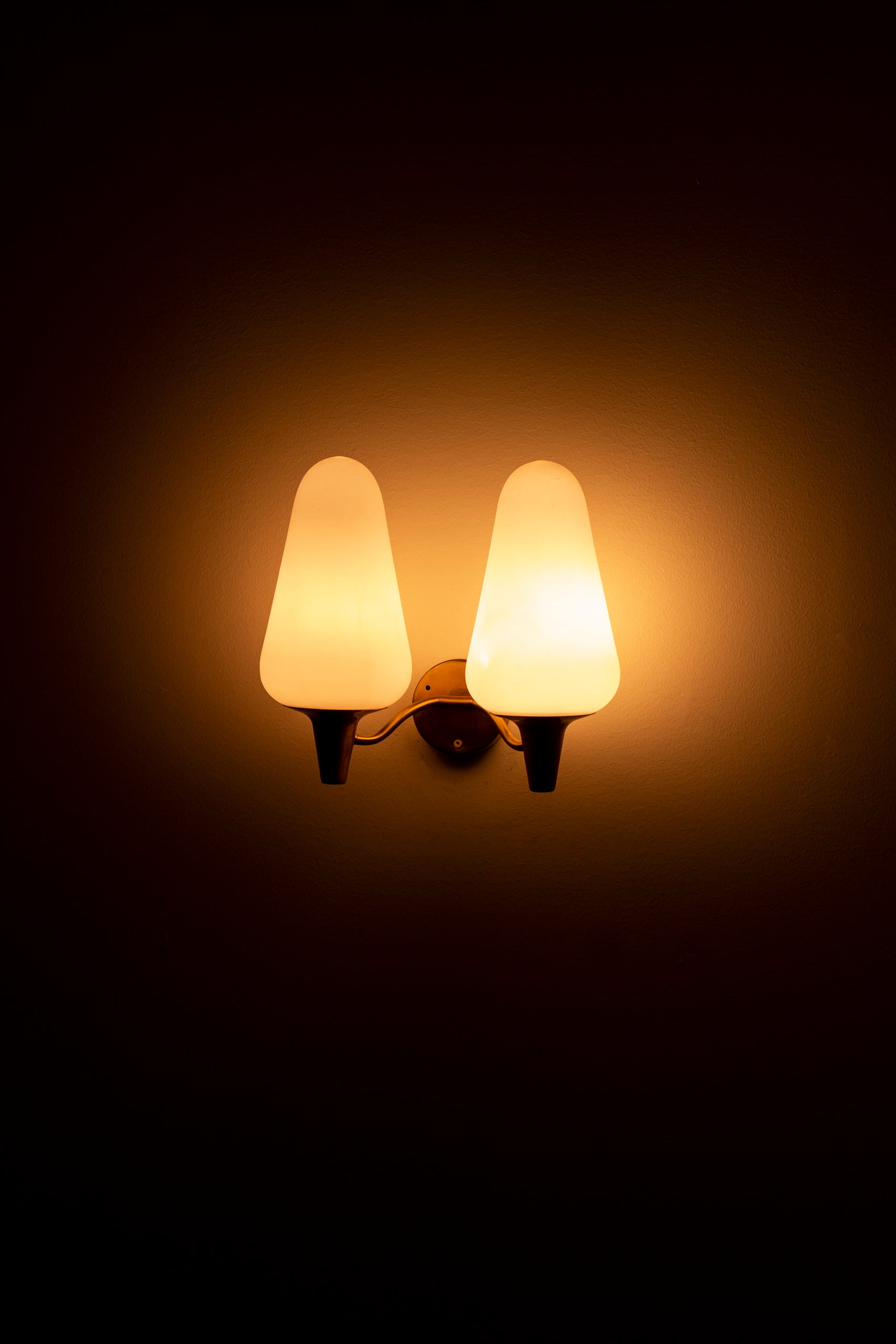 1950s wall lamps by Harald Elof Notini