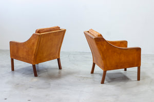 Lounge chairs 2207 by Børge Mogensen