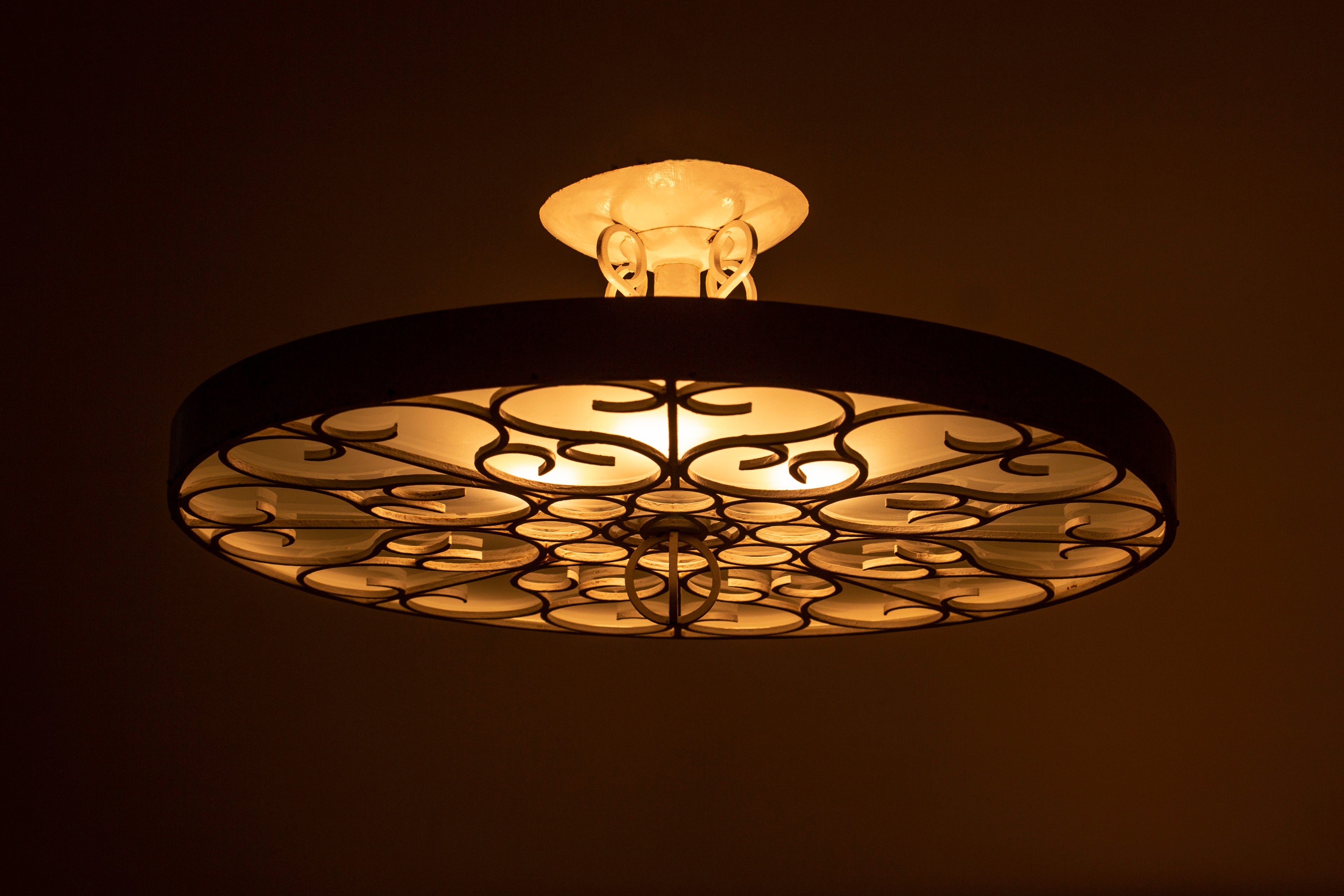 Flush mount lamp in the manner of Lars Holmström