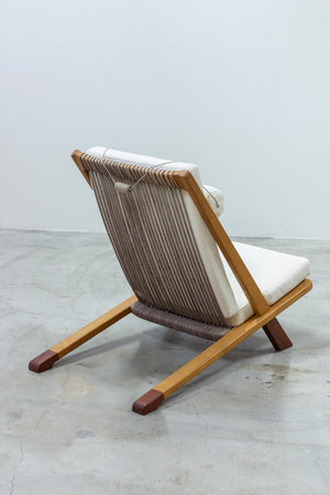 SOLD - Danish modern lounge chair in the manner of Kjaerholm & Høj