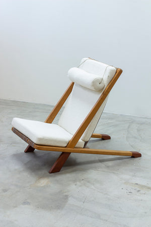 SOLD - Danish modern lounge chair in the manner of Kjaerholm & Høj