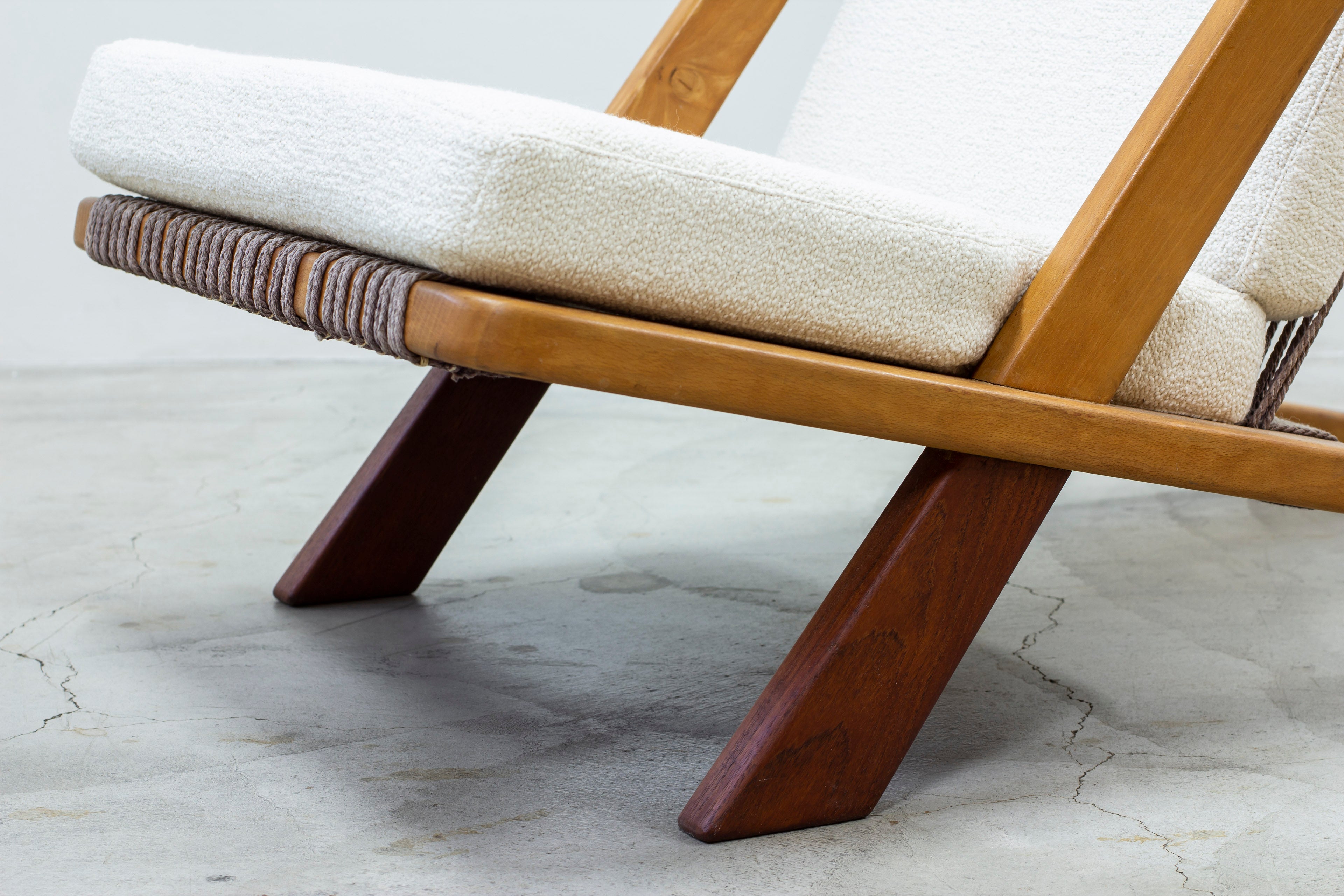 SOLD - Danish modern lounge chair in the manner of Kjaerholm & Høj