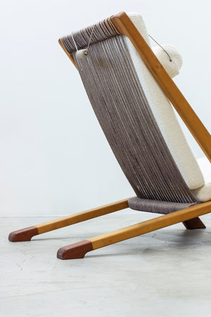 Danish modern lounge chair in the manner of Kjaerholm & Høj