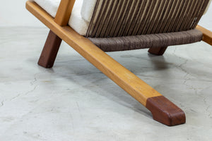 SOLD - Danish modern lounge chair in the manner of Kjaerholm & Høj