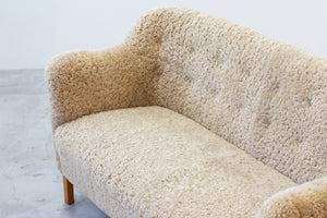 Sheepskin sofa by Edmund Jørgensen