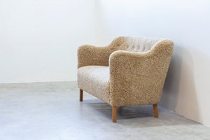 Sheepskin sofa by Edmund Jørgensen