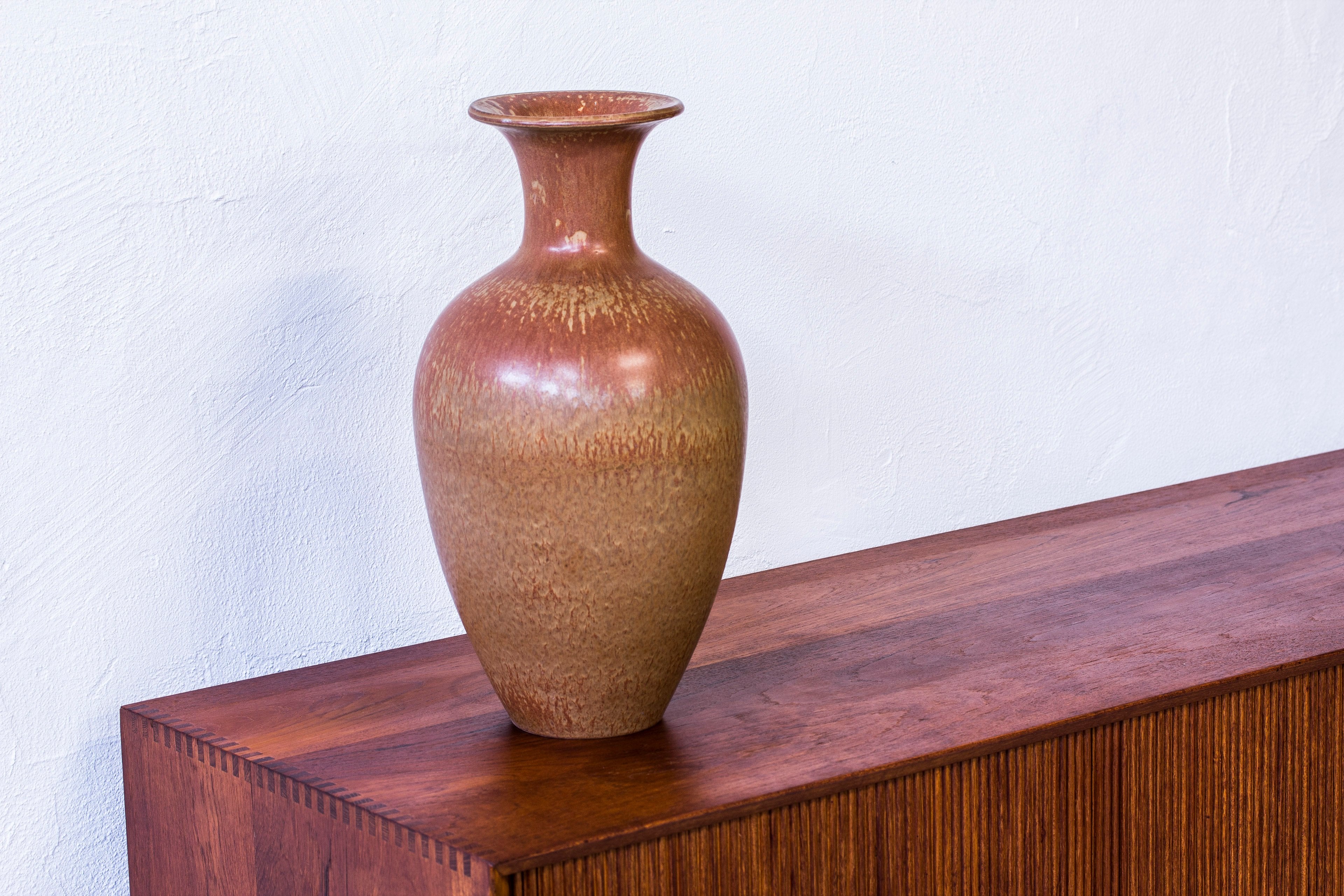 Stoneware floor vase by Gunnar Nylund, 1950s