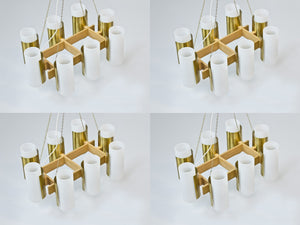 Set of unique 1950s chandeliers by Sten Carlquist