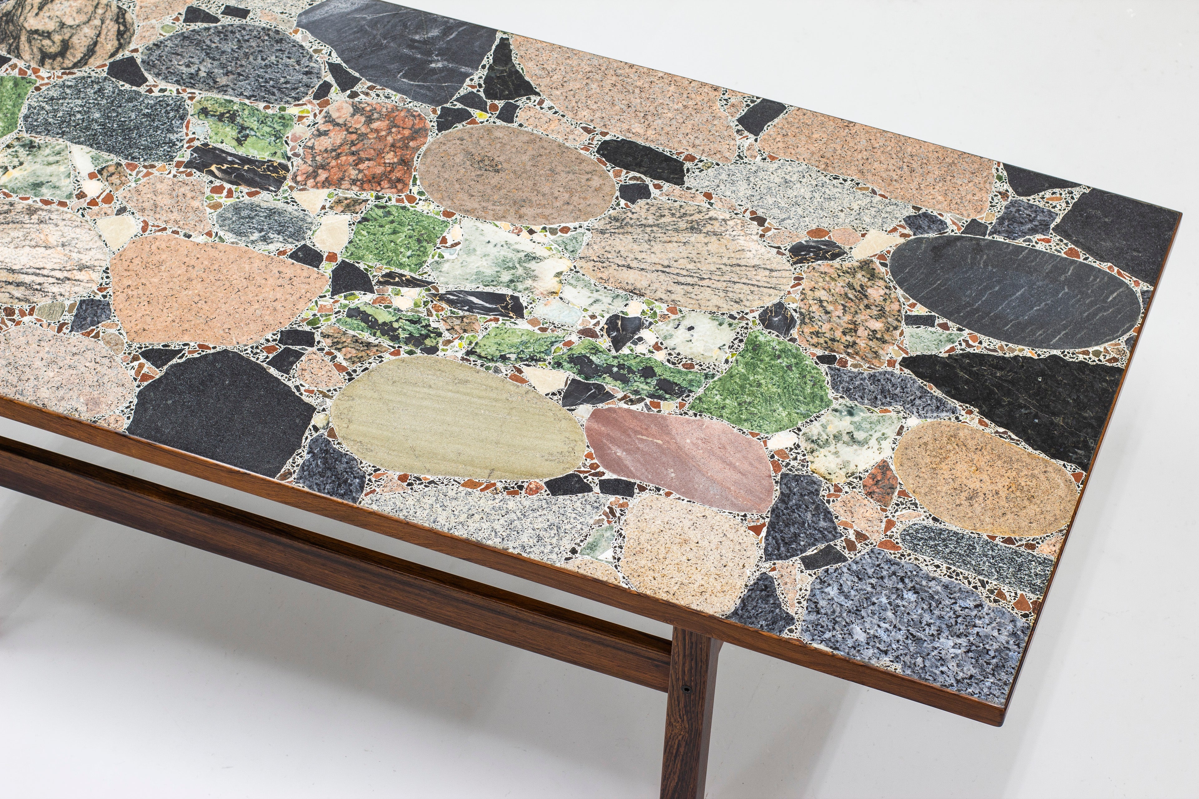 Terrazzo table by Erling Viksjø