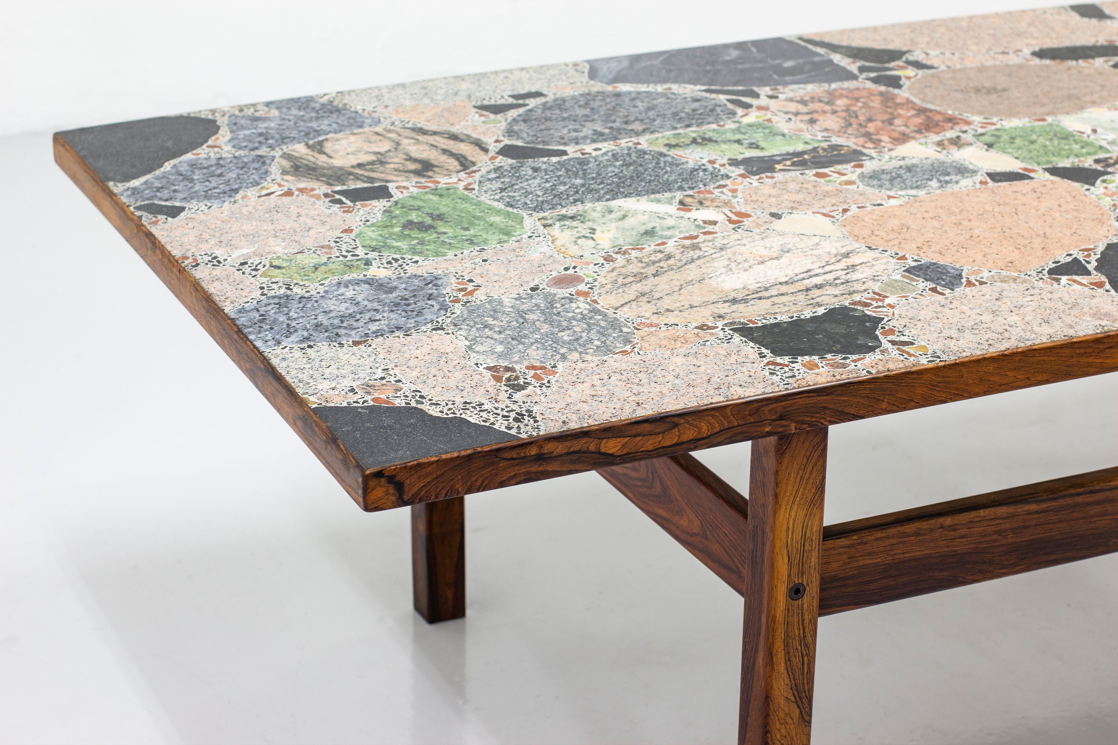 Terrazzo table by Erling Viksjø