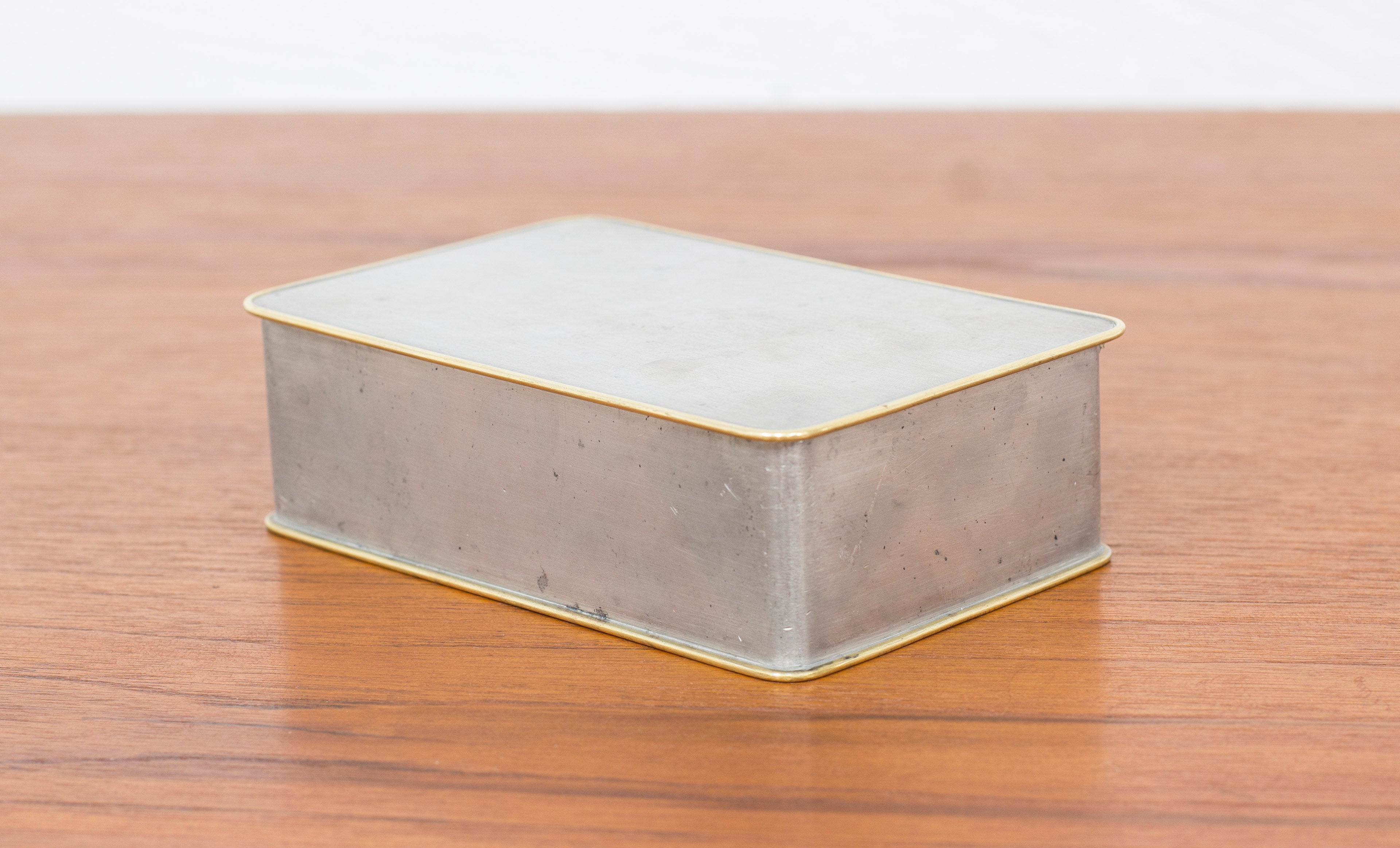 Pewter box by Nils Fougstedt